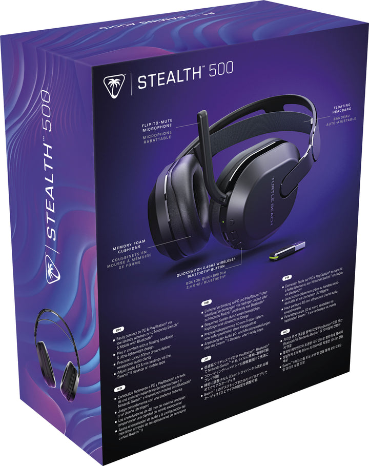 Turtle Beach - Stealth 500 Wireless Amplified Gaming Headset for PC, PS5, PS4, Nintendo Switch, & Mobile with 40-Hr Battery & Bluetooth - Black_12