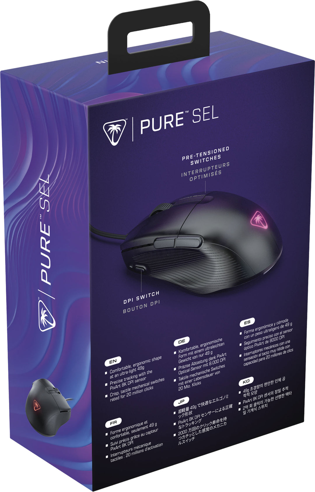 Turtle Beach - Pure SEL Ultra-Light Wired Ergonomic RGB Gaming Mouse with 8K DPI Optical Sensor & Mechanical Switches - Black_8