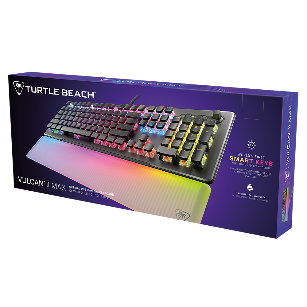 Turtle Beach Vulcan II Max Full-size Wired Mechanical TITAN Switch Gaming Keyboard with RGB lighting and palm rest - Black_8