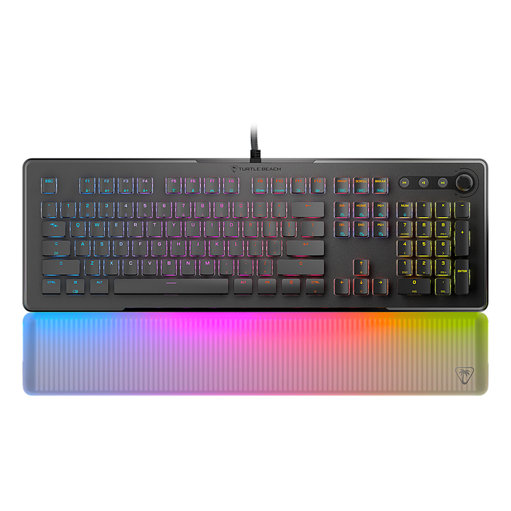 Turtle Beach Vulcan II Max Full-size Wired Mechanical TITAN Switch Gaming Keyboard with RGB lighting and palm rest - Black_0