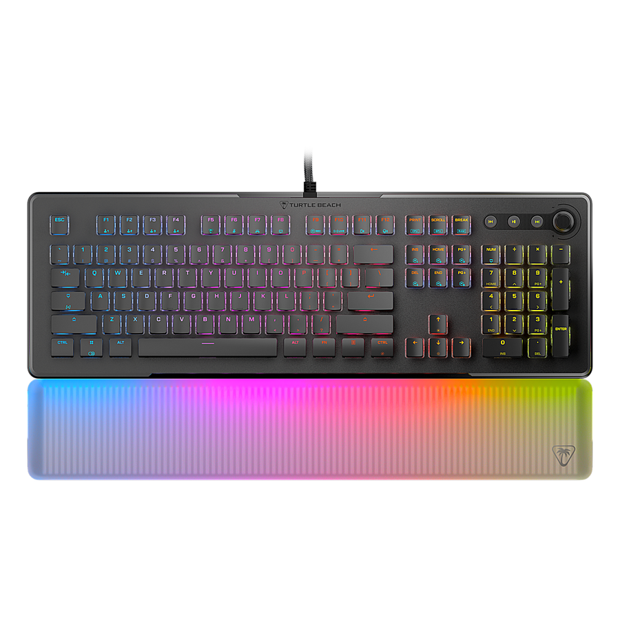 Turtle Beach Vulcan II Max Full-size Wired Mechanical TITAN Switch Gaming Keyboard with RGB lighting and palm rest - Black_0