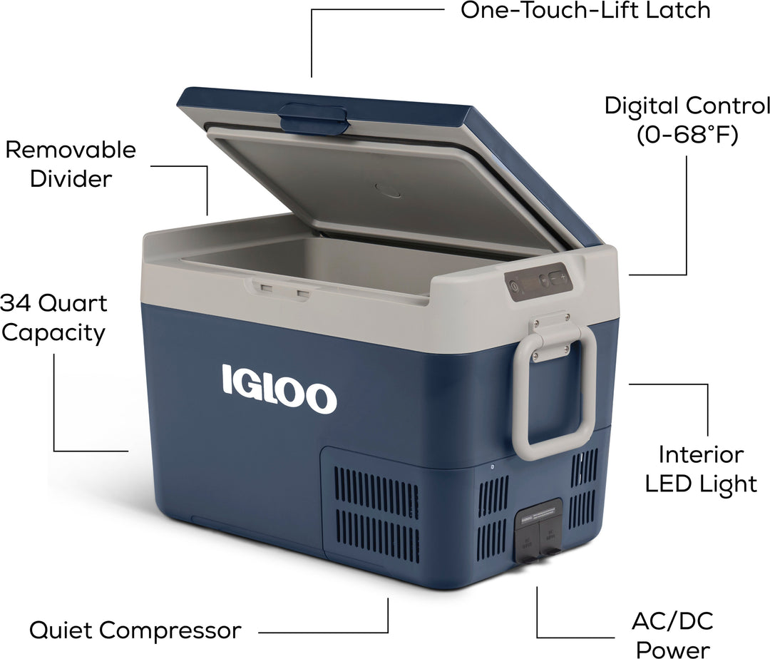 Igloo - ICF32 Iceless Powered Cooler - Rugged Blue_5