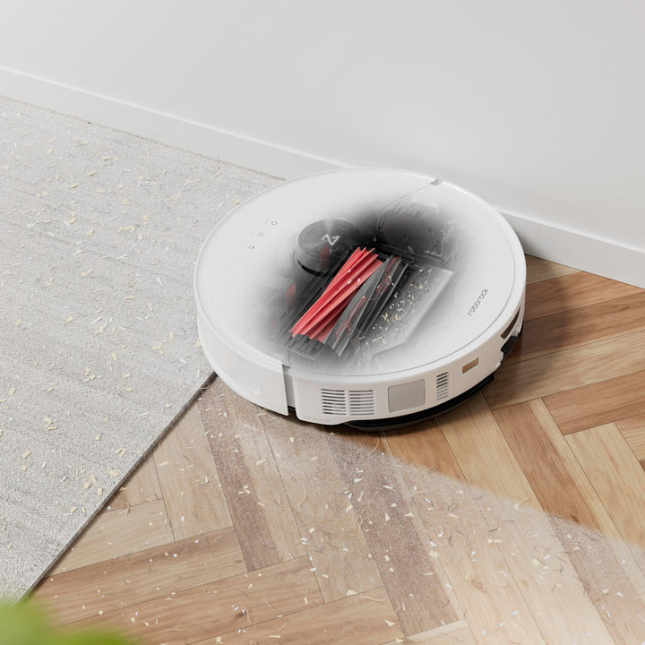 Roborock - S8 MaxV Ultra Robot Vacuum and Mop with FlexiArm Design Side Brush, 10,000 Pa Suction and 8-in-1 RockDock Ultra - White_3