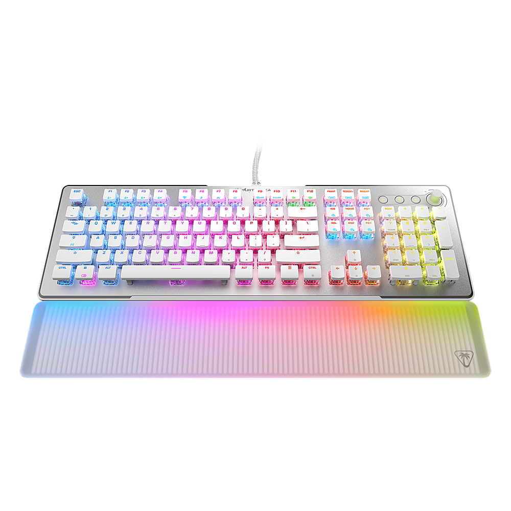 Turtle Beach Vulcan II Max Full-size Wired Mechanical TITAN Switch Gaming Keyboard with RGB lighting and palm rest - White_10