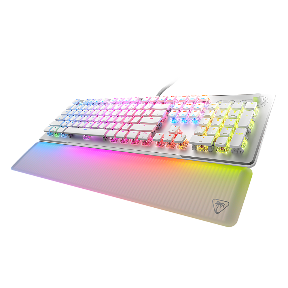 Turtle Beach Vulcan II Max Full-size Wired Mechanical TITAN Switch Gaming Keyboard with RGB lighting and palm rest - White_11