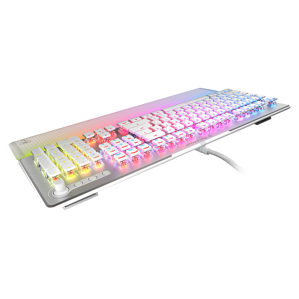 Turtle Beach Vulcan II Max Full-size Wired Mechanical TITAN Switch Gaming Keyboard with RGB lighting and palm rest - White_2