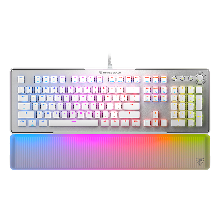 Turtle Beach Vulcan II Max Full-size Wired Mechanical TITAN Switch Gaming Keyboard with RGB lighting and palm rest - White_0