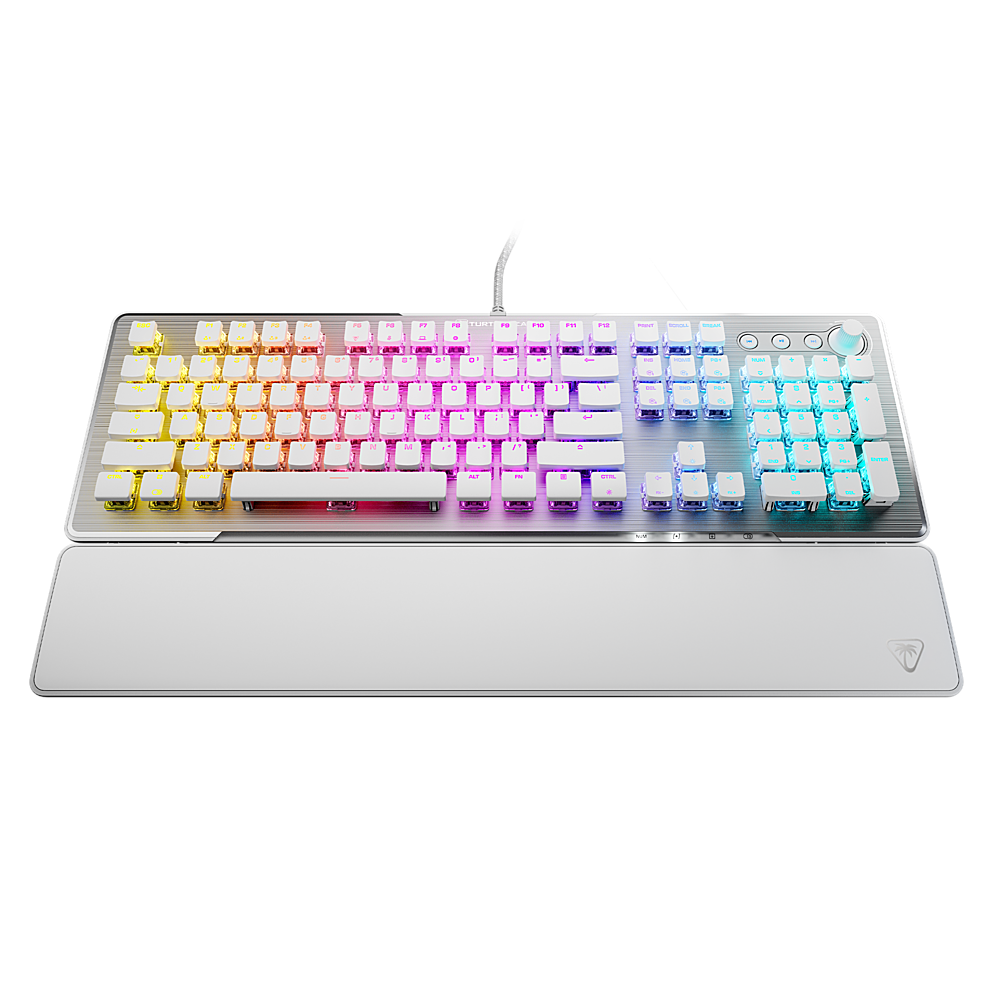 Turtle Beach - Vulcan II Full-size Wired Mechanical TITAN II Switch Gaming Keyboard with RGB Illuminated Keys - White_1