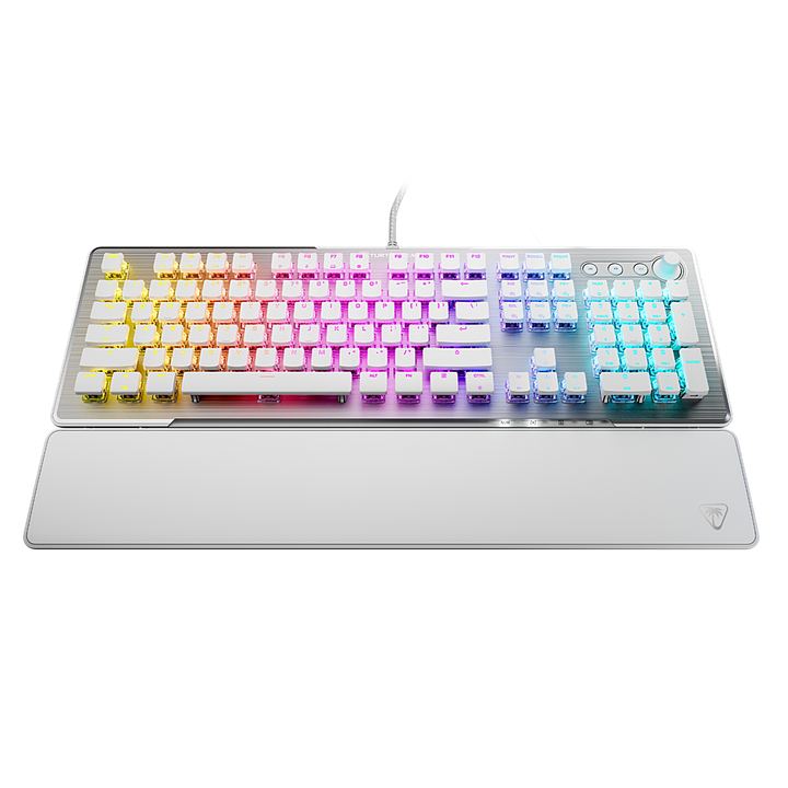 Turtle Beach - Vulcan II Full-size Wired Mechanical TITAN II Switch Gaming Keyboard with RGB Illuminated Keys - White_1