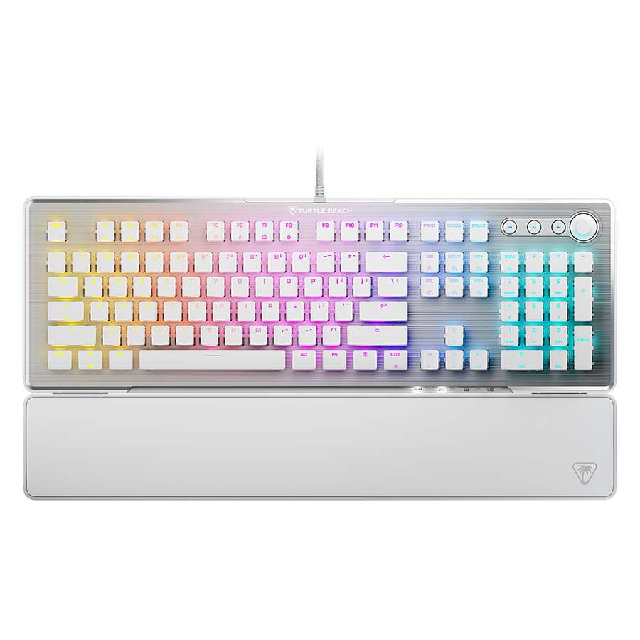 Turtle Beach - Vulcan II Full-size Wired Mechanical TITAN II Switch Gaming Keyboard with RGB Illuminated Keys - White_0