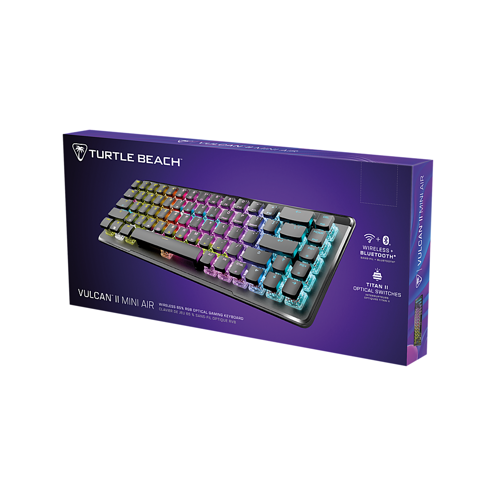 Turtle Beach - Vulcan II Mini Air 65% Wireless Optical Mechanical Gaming Keyboard with Customizable RGB Illumination - Black_6