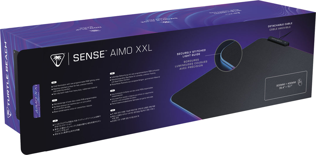 Turtle Beach - Sense AIMO Gaming Mouse Pad with RGB Illumination, XXL Ultra-Wide - Black_11