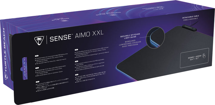 Turtle Beach - Sense AIMO Gaming Mouse Pad with RGB Illumination, XXL Ultra-Wide - Black_11