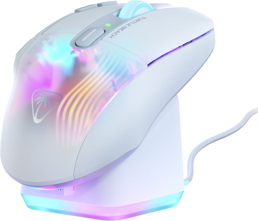 Turtle Beach - Kone XP Air Wireless Optical Gaming Mouse with Charging Dock and AIMO RGB Lighting - White_0