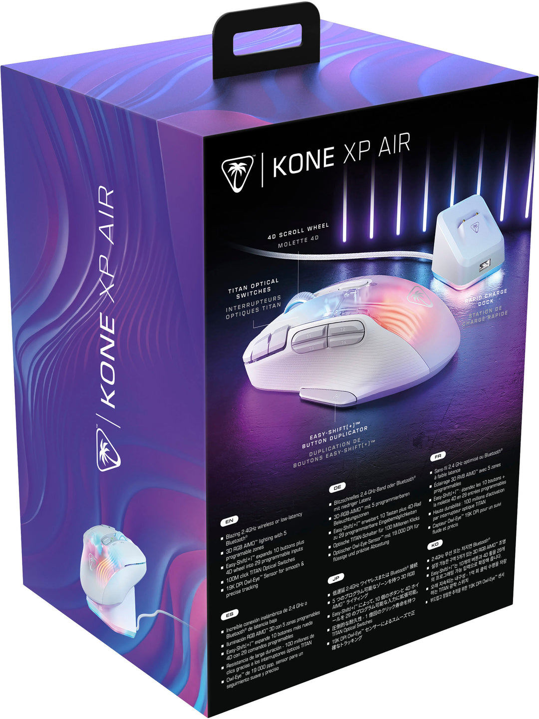 Turtle Beach - Kone XP Air Wireless Optical Gaming Mouse with Charging Dock and AIMO RGB Lighting - White_11