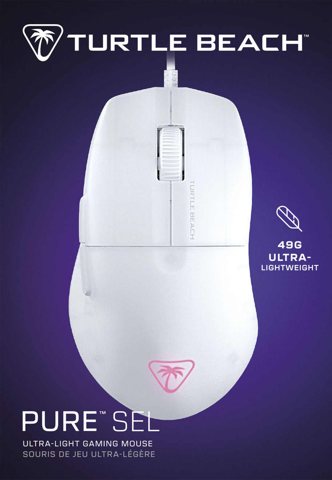 Turtle Beach - Pure SEL Ultra-Light Wired Ergonomic RGB Gaming Mouse with 8K DPI Optical Sensor & Mechanical Switches - White_6