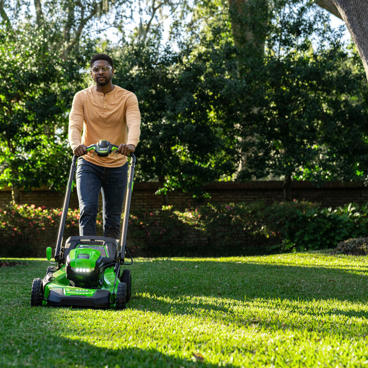 Greenworks - Refurbished 80V 21" Self-Propelled Lawn Mower (1 x 4.0 Ah Battery and 1 x Charger) - Green_8