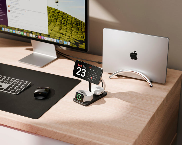 Twelve South - HiRise 3 Deluxe 3-in-1 Desktop Charging Stand with MagSafe - Black_7