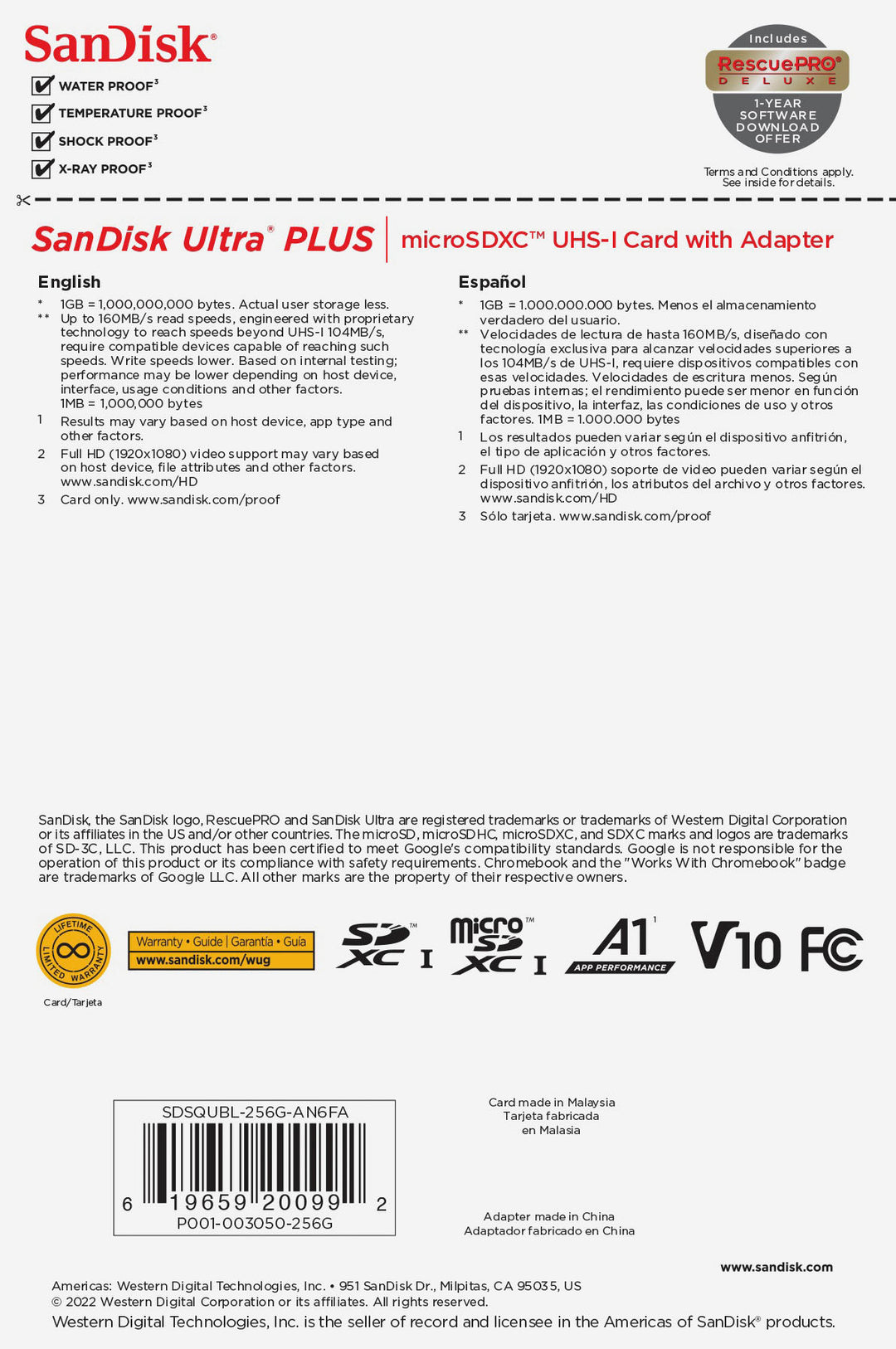 SanDisk - Ultra PLUS 256GB microSDXC UHS-I Memory Card for Chromebook_2