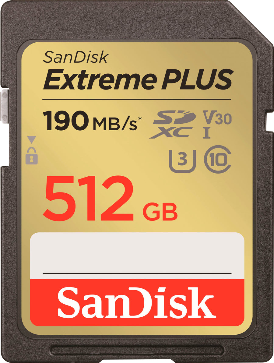 SanDisk - Extreme PLUS 512GB SDHC/SDXC UHS-I Memory Card_0
