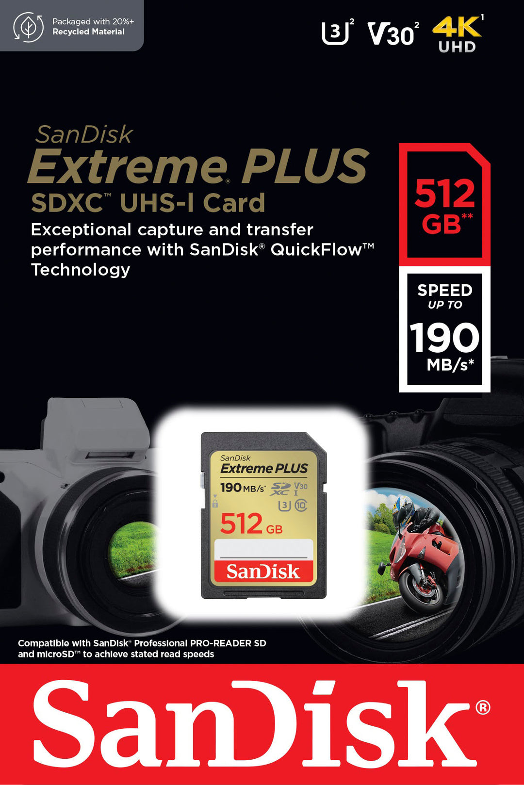 SanDisk - Extreme PLUS 512GB SDHC/SDXC UHS-I Memory Card_2