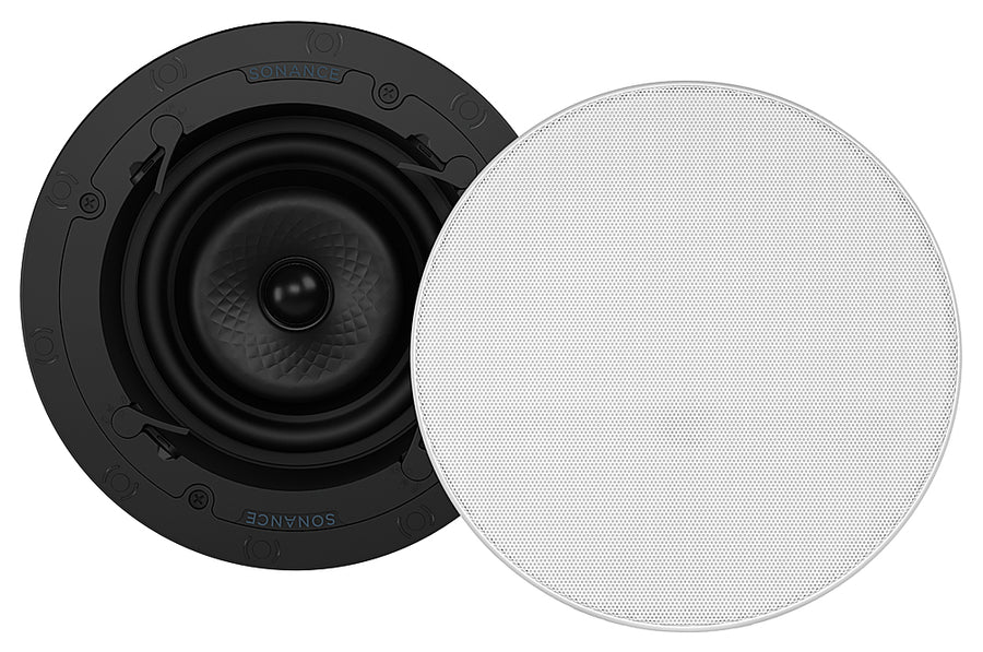 Sonance - VX62R SINGLE SPEAKER - Visual Experience Series 6" Medium Round 2-Way Speaker (Each) - Paintable White_0