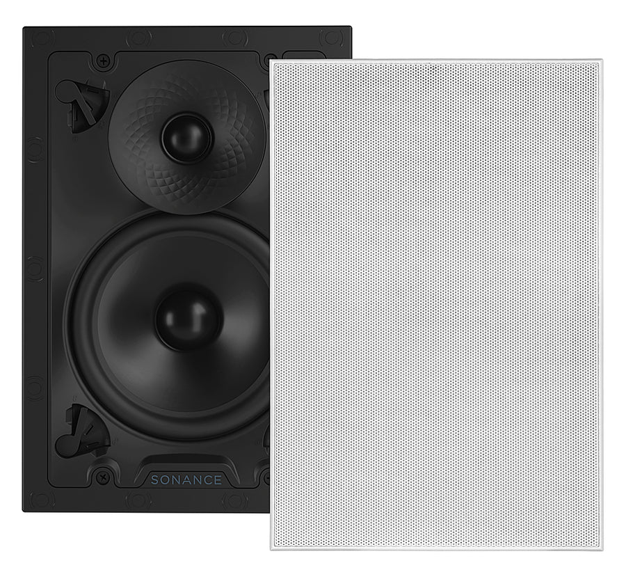 Sonance - VX62 RECTANGLE SINGLE SPEAKER - Visual Experience Series 6" Medium Rectangle 2-Way Speaker (Each) - Paintable White_0