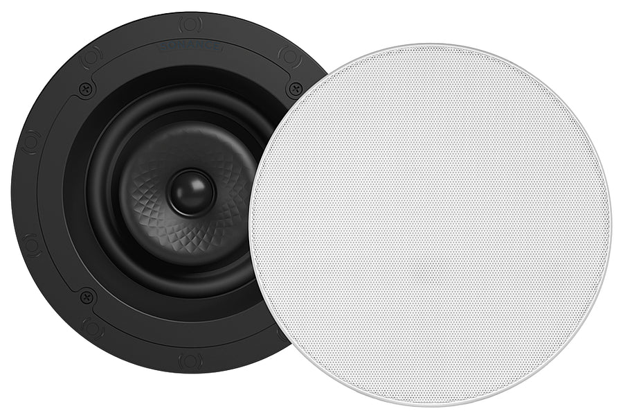 Sonance - VX60R SINGLE SPEAKER - Visual Experience Series 6" Medium Round 2-Way Speaker (Each) - Paintable White_0