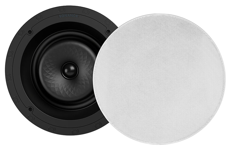 Sonance - VX80R SINGLE SPEAKER - Visual Experience Series 8" Large Round 2-Way Speaker (Each) - Paintable White_0