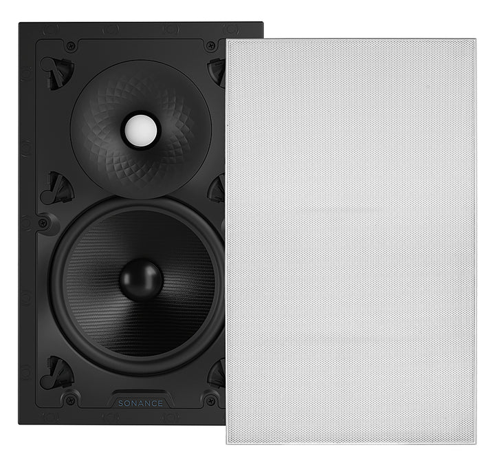 Sonance - VX86 RECTANGLE SINGLE SPEAKER - Visual Experience Series 8" Large Rectangle 2-Way Speaker (Each) - Paintable White_0