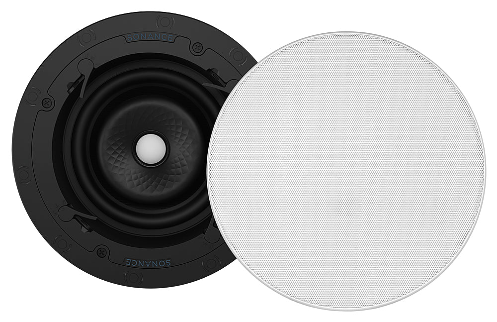 Sonance - VX66R SINGLE SPEAKER - Visual Experience Series 6" Medium Round 2-Way Speaker (Each) - Paintable White_0