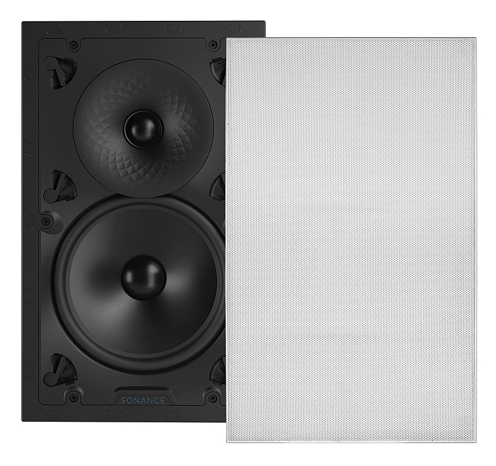 Sonance - VX82 RECTANGLE SINGLE SPEAKER - Visual Experience Series 8" Large Rectangle 2-Way Speaker (Each) - Paintable White_0