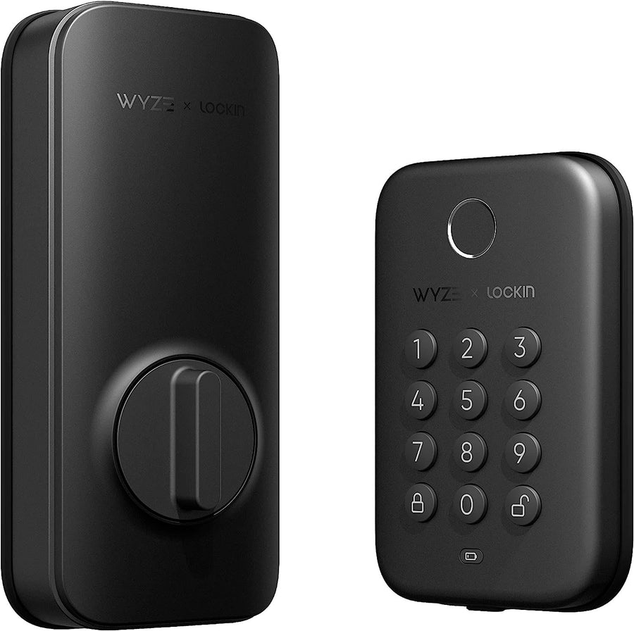 Wyze - Smart Lock Bolt, Fingerprint Keyless Entry, Bluetooth Deadbolt Replacement, In-App Monitoring and Scheduled Access - Black_0