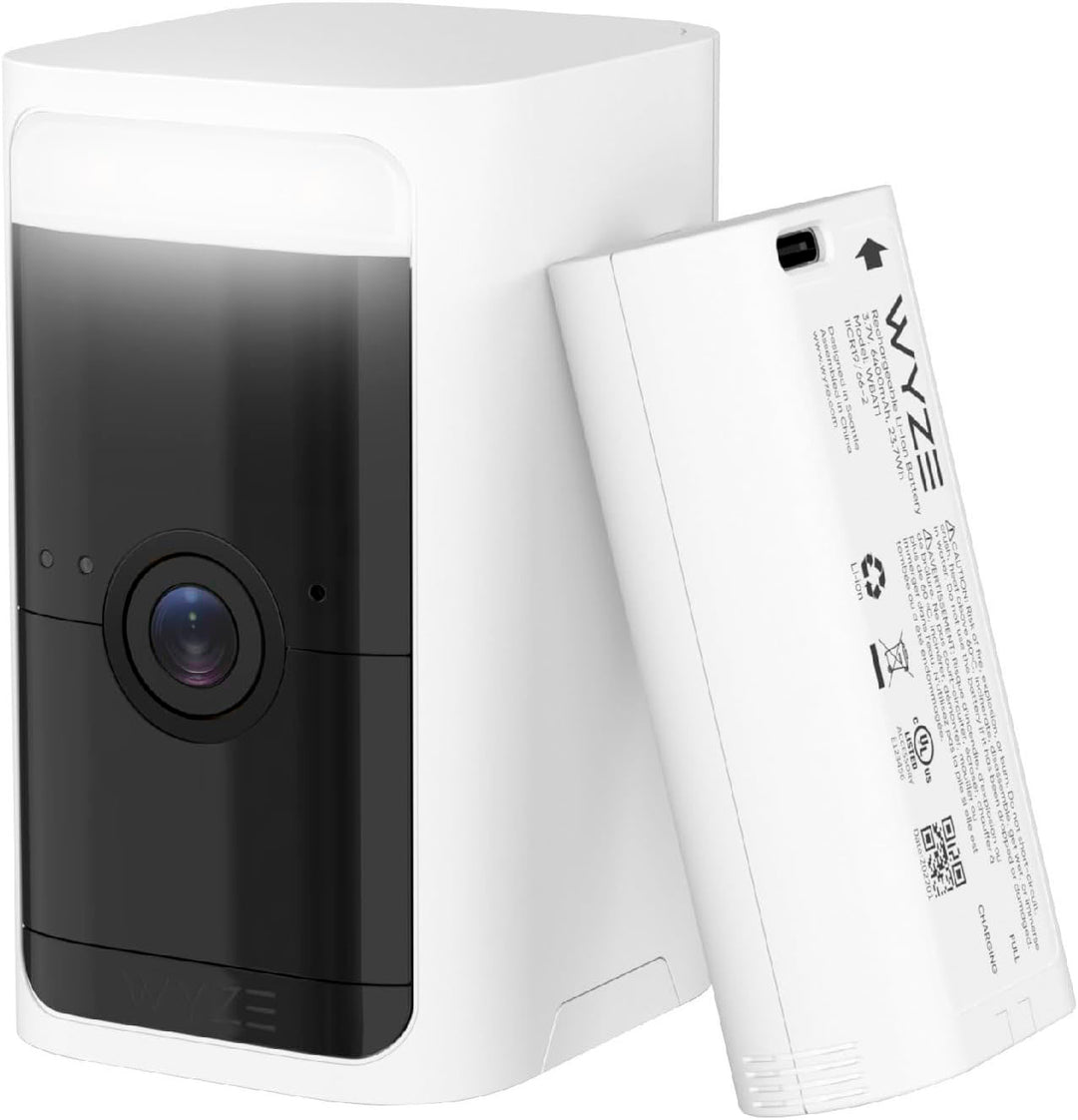 Wyze - Battery Cam Pro 2k HDR Wireless Outdoor/Indoor WiFi Security Camera with Motion Detection and Two-Way Audio - White_6