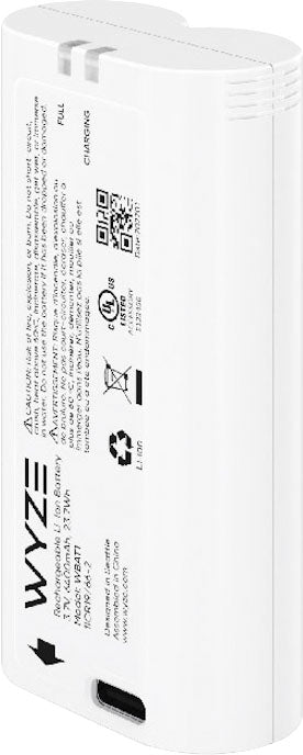 Wyze Removable Battery Pack for Battery Cam Pro - White_0