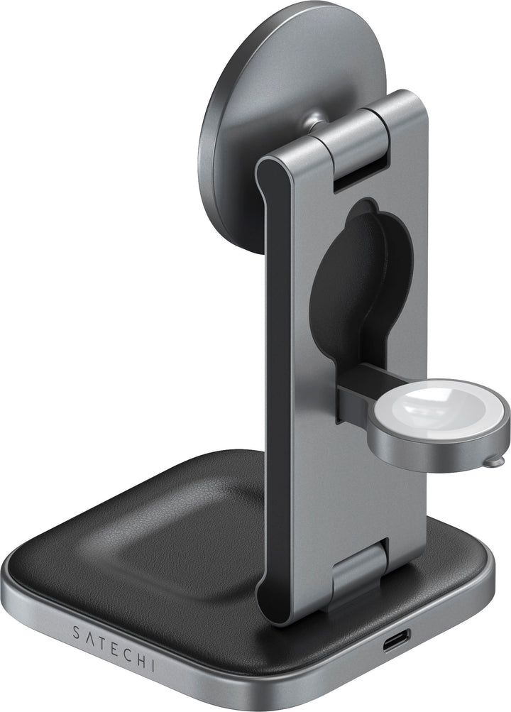 Satechi - 3-in-1 Foldable Qi2 Wireless Charging Stand - Space Gray_3