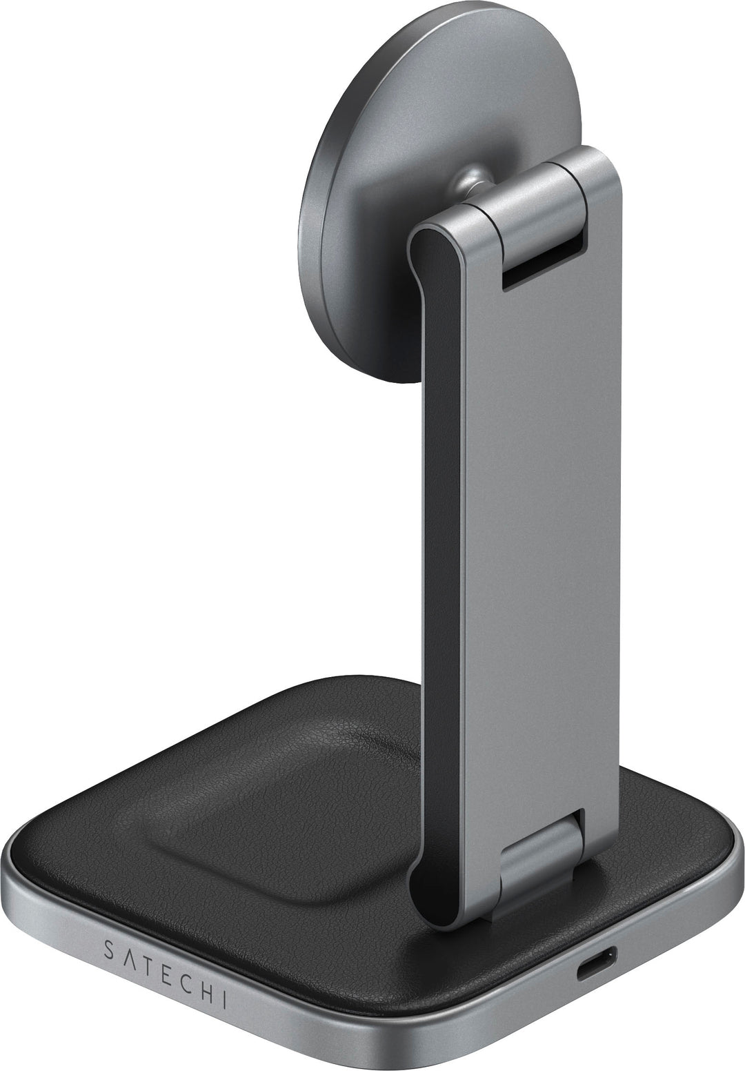 Satechi - 2-in-1 Foldable Qi2 Wireless Charging Stand - Space Gray_3