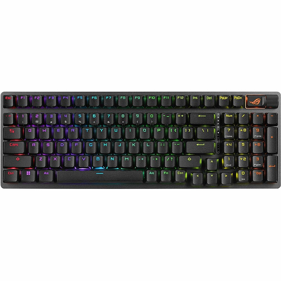 ASUS - Strix Scope II 96 Wireless Ergonomic Bluetooth Mechanical Gaming Keyboard with Anti-ghosting - Black_0