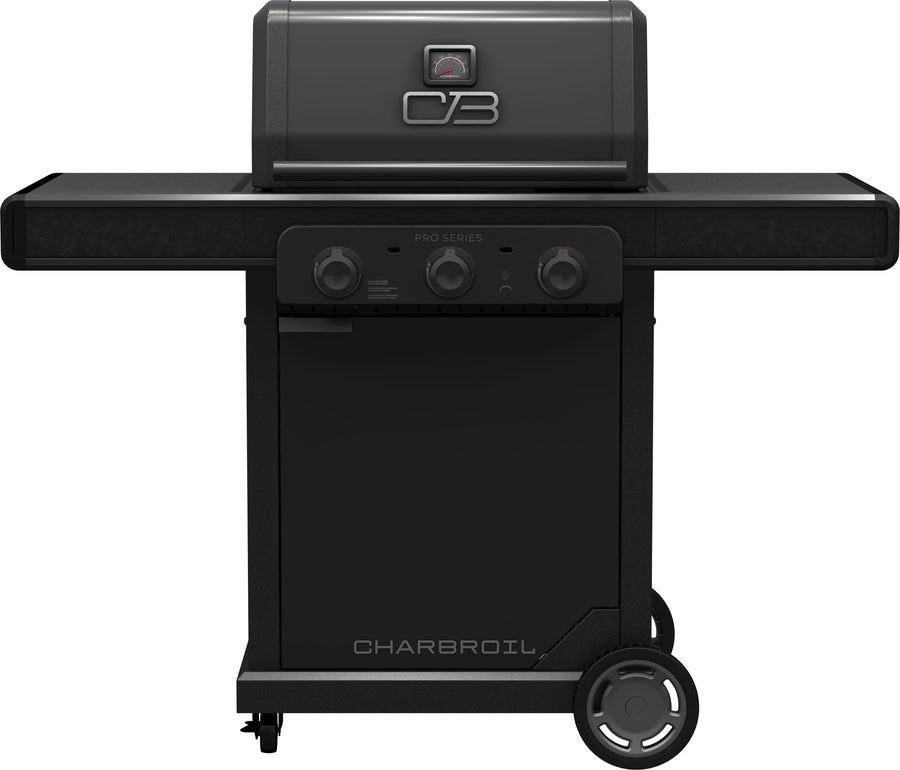 Charbroil - Pro Series with Amplifire™ Infrared Technology 3-Burner Propane Gas Grill Cabinet, 463365124 - Black_0