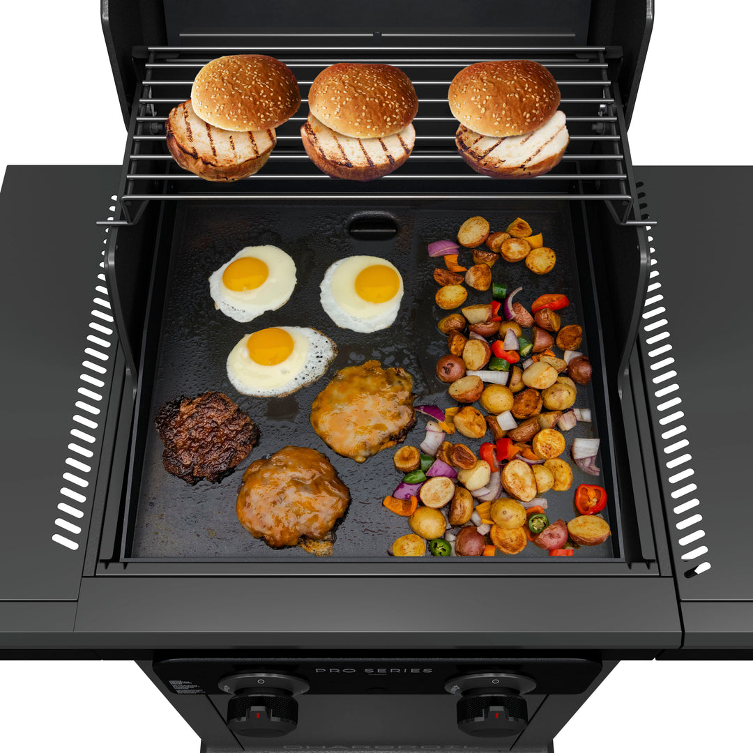 Char-Broil - Pro Series with Amplifire™ Infrared Technology 2-Burner Propane Gas Grill Cabinet, 463676724 - Black_1