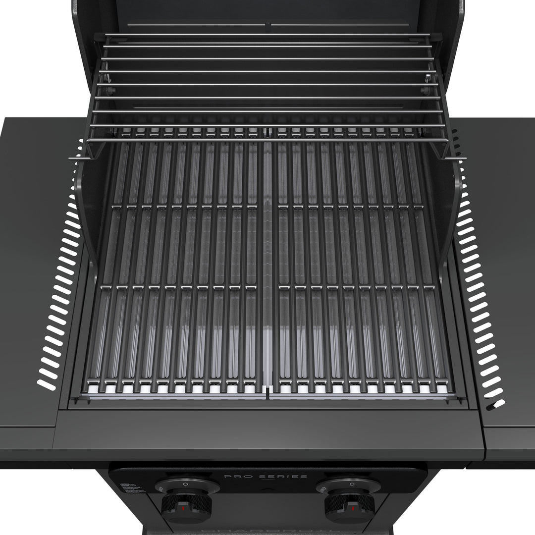 Char-Broil - Pro Series with Amplifire™ Infrared Technology 2-Burner Propane Gas Grill Cabinet, 463676724 - Black_2