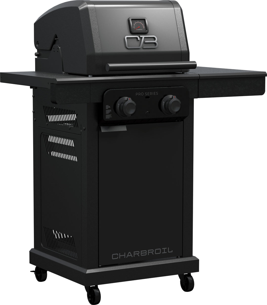 Char-Broil - Pro Series with Amplifire™ Infrared Technology 2-Burner Propane Gas Grill Cabinet, 463676724 - Black_3