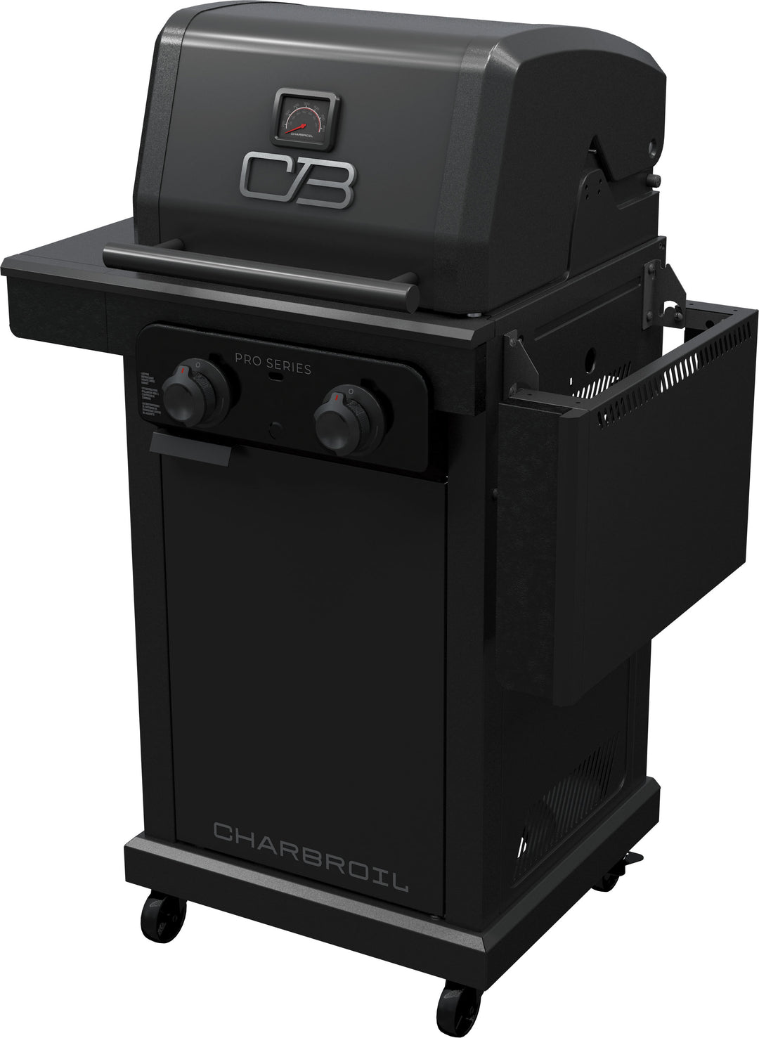 Char-Broil - Pro Series with Amplifire™ Infrared Technology 2-Burner Propane Gas Grill Cabinet, 463676724 - Black_7