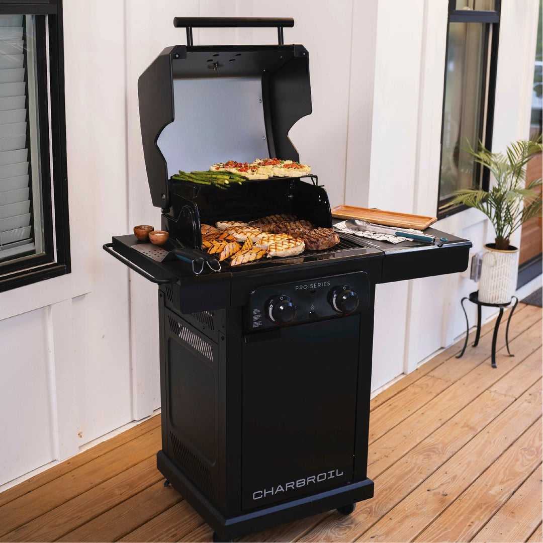 Char-Broil - Pro Series with Amplifire™ Infrared Technology 2-Burner Propane Gas Grill Cabinet, 463676724 - Black_8
