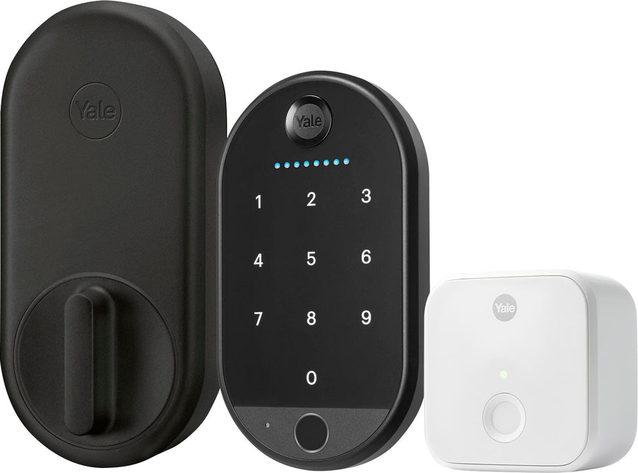Yale - Approach Smart Lock with WiFi + Fingerprint Keypad - Black Suede_0