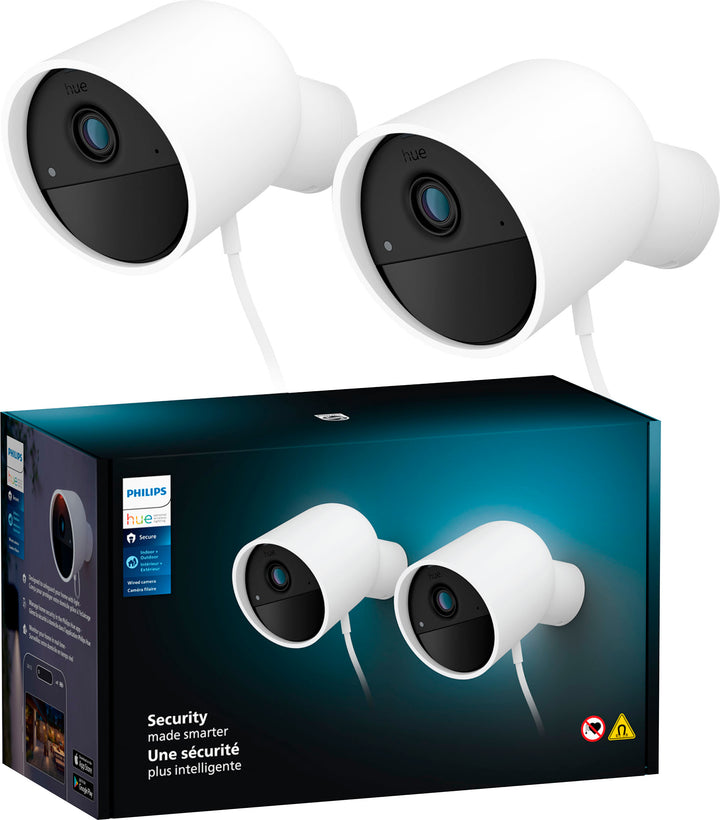 Philips Hue Security Wired Camera White 2PK - White_0