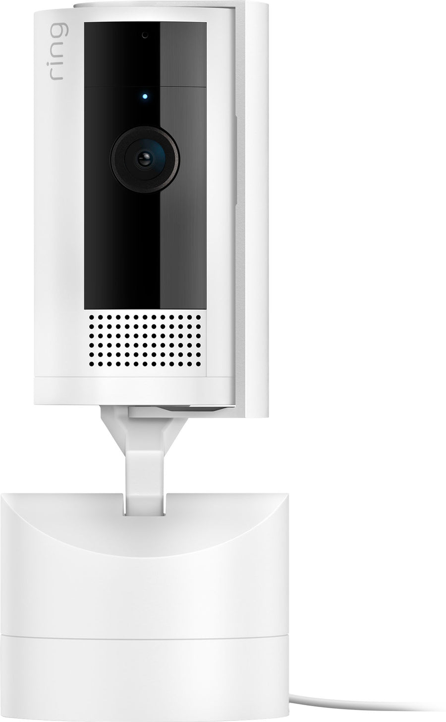 Ring - Pan-Tilt Indoor Cam with 360° Horizontal Pan Coverage, Live View & Two-Way Talk, and HD Video - White_0