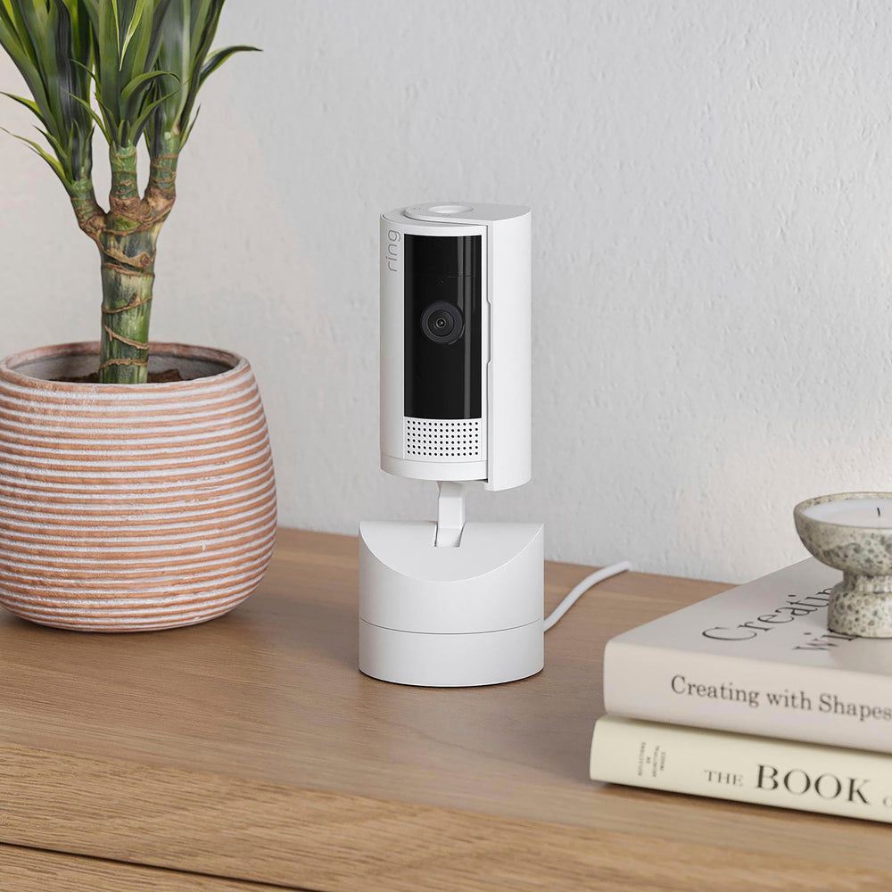 Ring - Pan-Tilt Indoor Cam with 360° Horizontal Pan Coverage, Live View & Two-Way Talk, and HD Video - White_1