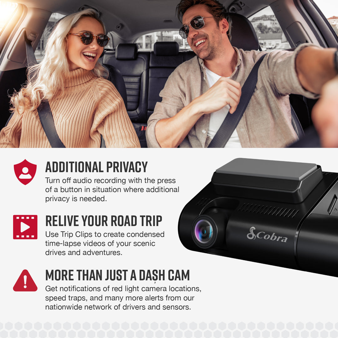 Cobra - SC 220C QHD Dual-View Front & Cabin Dash Cam, works with Apple CarPlay/Android Auto - Black_3