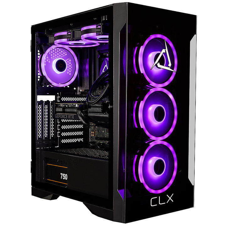 CLX - SET Gaming Desktop - Intel Core i7 14700KF - 32GB DDR5 5600 Memory - GeForce RTX 4070 SUPER - 1TB NVMe M.2 SSD - Black_0